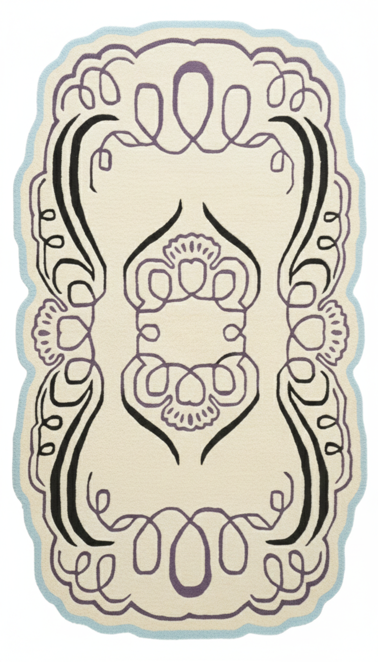 Hand Tufted Floral Border Area Rug Hand Tufted Floral Border Area Rug