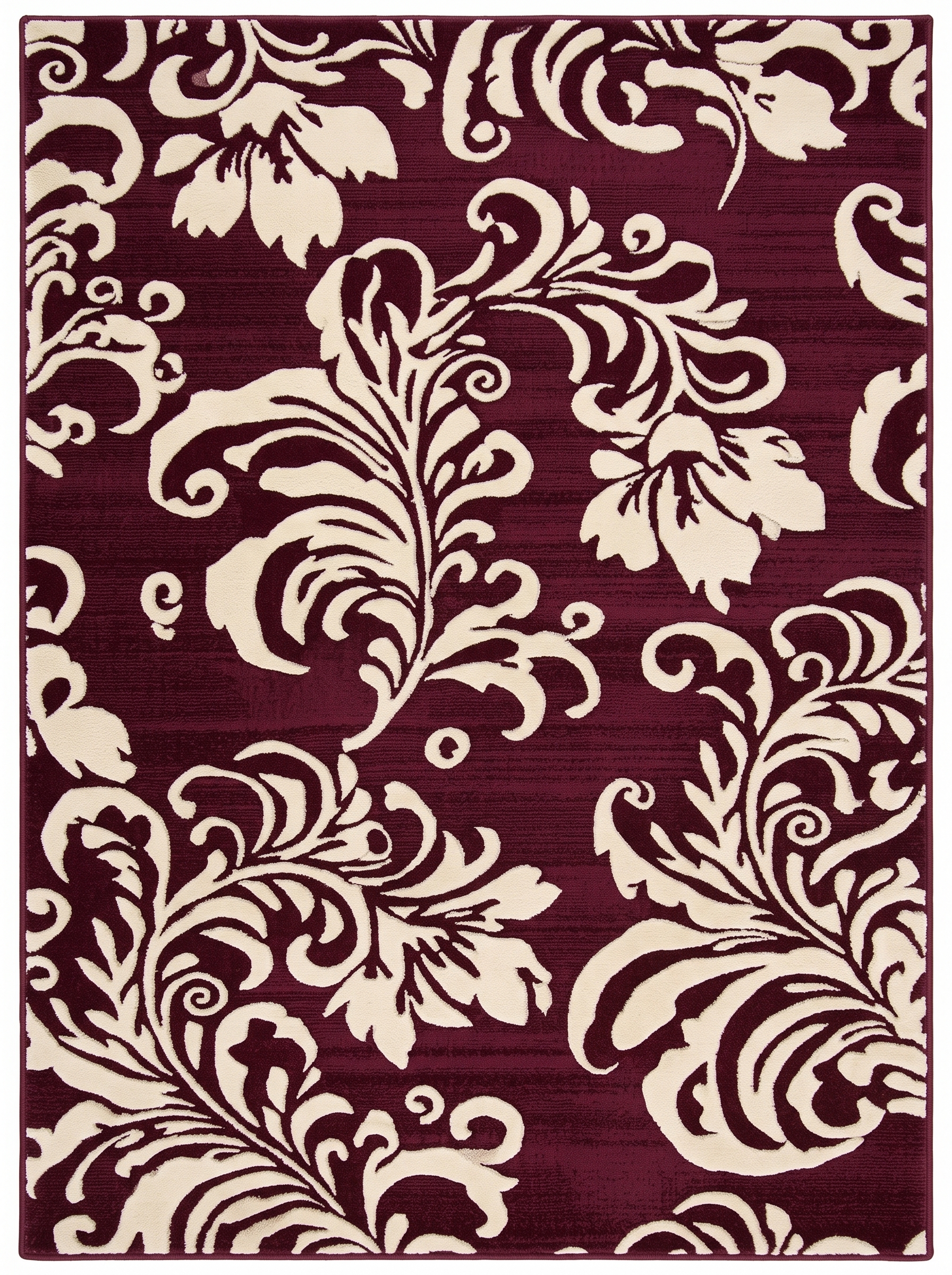 Hand Tufted Floral Area Rug – Blue & Ivory Wool Carpet | Contemporary Living Room Rug - Image 5